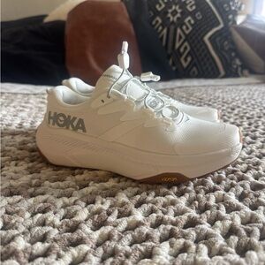 Hoka One One White Transport Sneakers
